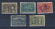 5x Canada 1908 Quebec Used Fine Stamps 1/2c 1c 2c 3c 5c 7c Guide Value = $95.00 - Oblitérés