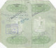 GREECE 1969, EGYPT, FISCAL STAMPS On 2 Passport Leaves. - Fiscale Zegels