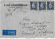 GREECE 1948 AIR COVER LARISSA TO USA. - Storia Postale