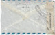 GREECE 1950 EXCHANGE CONTROL AIR COVER TO ITALY, Pmk ΛΑΡΙΣΑ ΑΕΡΟΠΟΡΙΚΩΣ. - Covers & Documents