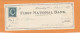 United States Old Check Cheques - Cheques & Traveler's Cheques