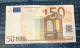 50 Euro - BELGIUM T035 - Z83008504278 - DRAGHI - Circulated - 50 Euro