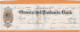 United States Old Check Cheques - Schecks  Und Reiseschecks