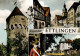 73835656 Ettlingen Lauerturm Kirchplatz Mit Rathaus Hist Buergerwehrmann Schloss - Ettlingen