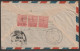 India Nataraja Stamps On Airmail Cover From India To Rangoon (a150) - Hinduismo