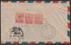 India Nataraja Stamps On Airmail Cover From India To Rangoon (a150) - Induismo