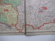 Delcampe - Alte Landkarte / Faltplan Auf Leinen Deutschland 1946 Westliche Hälfte Mit Den Postleitgebieten Maße: 70cm X 90cm - Landkarten