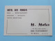 Hotel Des FORGES Bar Resto ( M. MATER à FOURCHAMBAULT ) > ( Zie / Voir SCANS ) France 1976 ! - Cartes De Visite