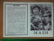 Prog 61 - MASH (1970) - Donald Sutherland, Elliott Gould, Tom Skerritt - Publicité Cinématographique