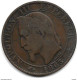 *france 5 Centiemes 1863 BB Km797.2   Fr+ - 5 Centimes