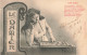 JEUX - Les Jeux - Le Damier - Jeune Femme - Dos Non Divisé - Carte Postale Ancienne - Playing Cards