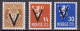NO410 - NORWAY – 1941 – VICTORY OVERPRINT ISSUE With WM – MI # 238x-50x MVLH 6,50 € - Neufs