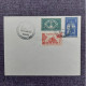 Luxembourg 1956 Set Coinunion/Trains Stamps (Michel 552/54) Used On FDC - Briefe U. Dokumente