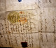 Italy Modena 1842 Fold Cover Registered From Reggio To Caravaggio Bollata 25 Cents Eagle Cancel Paper With Watermark - Modène