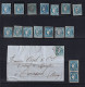 Collection  France Du N°39/48 - Nuances Oblitérations - Timbres, Fragments - Etat B - 1870 Emission De Bordeaux