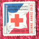 Croix Rouge Française-Sté De Secours Blessés Mililta WWI-1916  Red Cross-Timbre-Vignette-Erinnophilie-Stamp-Viñeta-Bollo - Croix Rouge