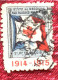 Croix Rouge Française-Sté De Secours Blessés Mililtaires WWI- Red Cross-Timbre-Vignette-Erinnophilie-Stamp-Viñeta-Bollo - Croce Rossa