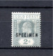 Goldcoast 1902 Old 2 P. Edward Stamp SPECIMEN (Michel 50) Nice MLH - Goudkust (...-1957)