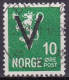 NO036DD – NORVEGE - NORWAY – 1941 – VICTORY OVERPRINT With WM – SC # 212 USED 37,50 € - Gebraucht