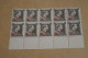 10 Timbres En Feuillet,75 Barré,surcharge 50,chemin De Fer,1942, 8 Sont Neuf Et 2 Autres Petites Traces,voir Photos - Mint