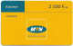 Cameroon - MTN - MTN The Better Connection, Airtime - GSM Refill 2.500FCFA, Used - Cameroon
