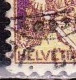 Switzerland / Schweiz / Suisse : 1908 Sitzende Helvetia 40 Ct Purpur / Gelb L'Eplattenier Michel 101 X - Errors & Oddities