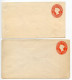 Canada 1880's 2 Different Mint Postal Envelopes - 3c. Queen Victoria, Unitrade U6 & U6b - 1860-1899 Regno Di Victoria