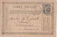 1876 - PRIVEE ! CP PRECURSEUR SAGE LIBRAIRIE HACHETTE à PARIS => LIVOURNE (TOSCANE / ITALIE) ! - Precursor Cards