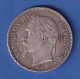 Frankreich Silbermünze 5 Franc Napoleon III. 1868 - Autres & Non Classés