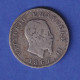 Italien Silbermünze 1 Lira König Vittorio Emanuele II. 1867 - Andere & Zonder Classificatie