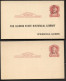 UY9r-5 2 Reply Cards Preprinted Springfield + Granite City IL 1920 Cat.$6.00 - 1901-20