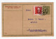 1930. CZECHOSLOVAKIA,LOBOSITZ,DELI CHOCOLATE FACTORY,STATIONERY CARD,USED TO BELGRADE,YUGOSLAVIA - Cartoline Postali