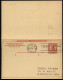 UY12 Sep.2 Postal Card With Reply New York NY - Blanchester OH 1951 - 1921-40