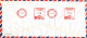 India Air Mail Cover With Meter Cancel Bombay 19-12-1994 (on The Backside Of The Cover) Sent To Denmark - Posta Aerea