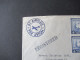 Zypern 1953 GB Kolonie By Airmail Registered Letter Nicosia Cyprus / Marken MeF / Viererblock Nach Nürnberg Mit Ank. Stp - Chypre (...-1960)