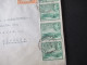 Zypern 1951 GB Kolonie By Airmail Mit 5 Marken Stempel Farmagusta Nach Hamburg Gesendet - Zypern (...-1960)