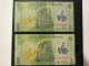 2 X 1 LEU. 1 Iulie 2005 - Roumanie