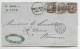 INDIA ONE ANNA BANDE DE 3 LETTRE CALCUTTA SURCHARGE STAMPED 1882 COVER VIA BOMBAY ADEN TO SAINT DENIS REUNION - 1882-1901 Impero