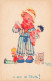 ENFANTS - Dessins D'enfants - A Qui Le Tour - Enfant En Pyjama - Beatrice Mallet - Carte Postale Ancienne - Kindertekeningen