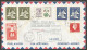 1965 Registered Cover 50c Chemical/Xmas/Flowers CDS Montreal Quebec PQ To Switzerland - Historia Postale