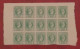 GREECE GRECE SMALL HERMES HEAD BLOCK OF 15 5L GREEN ATHENS ISSUE THIRD PERIOD BEAUTIFUL MNH - Neufs
