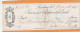 United States Old Check Cheques - Cheques & Traveler's Cheques