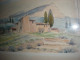 Ancienne Aquarelle Mas Colline Sainte Victoire 30X20 Hors Cadre - Watercolours