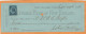 United States Old Check Cheques - Cheques & Traverler's Cheques