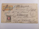 RUSIA TO SWITZERLAND REGISTERED MAIL BAHNPOST LABEL RARE - Altri & Non Classificati