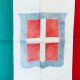 Bandiera Con Stemma Sabaudo Stampato Materiale Cotone - Vlaggen