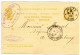 LUXEMBOURG - ENTIER CARTE POSTALE REPONSE 10C ARMOIRIES DE METZ POUR LUXEMBOURG, 1888 - 1859-1880 Wapenschild