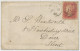 GB 1861, QV 1d Rose-red Perf. 14 (NK) On Fine Cvr With Barred Duplex-cancel "LONDON-E.C / 75" (East Central District, - Lettres & Documents