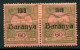 BARANYA Serb Occ. 1919 Turul 60f Normal And Serif Date In Pair MH / *.  Michel 13, SG3, 3b (fault) - Baranya