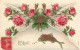 FÊTES - VŒUX -  1er Avril - Poisson - Roses - Carte Postale Ancienne - 1° Aprile (pesce Di Aprile)